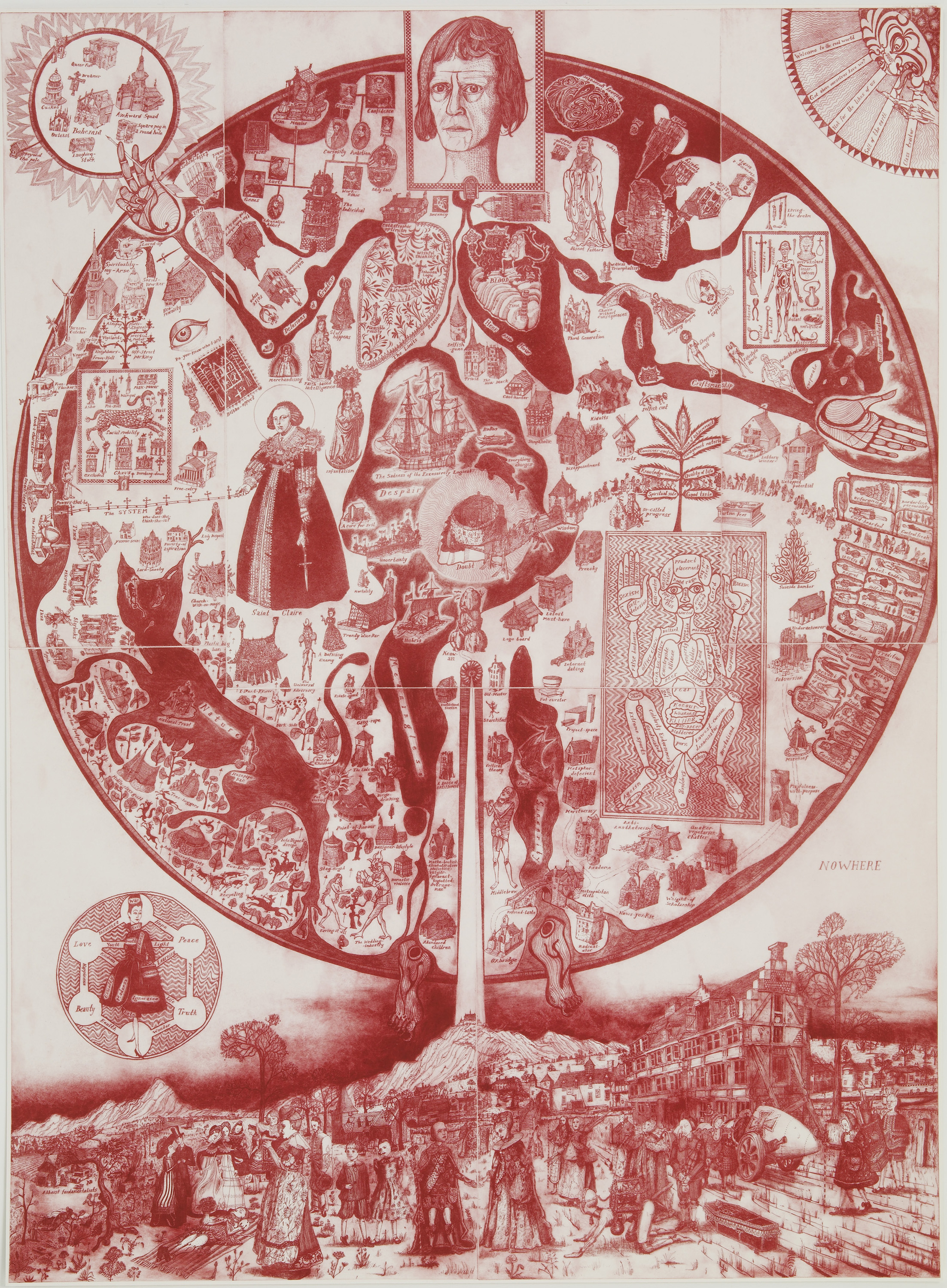 The Map of Nowhere (colour versions) by Grayson Perry - Paragon